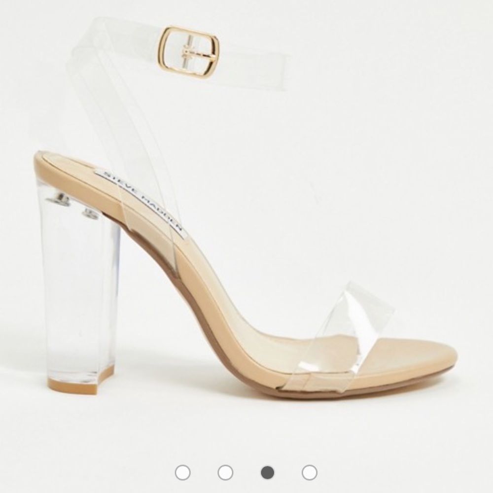 Steve Madden Camille Clear block heels